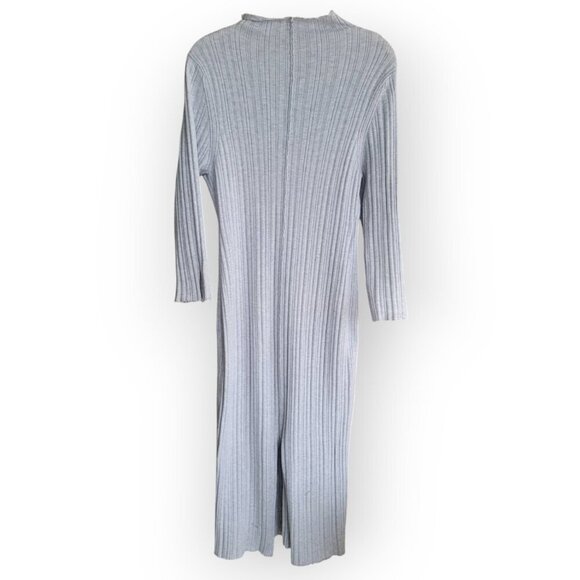 Textured Column Sweaterdress Anthropologie Large Petite Neutral Business Casual - Picture 7 of 13